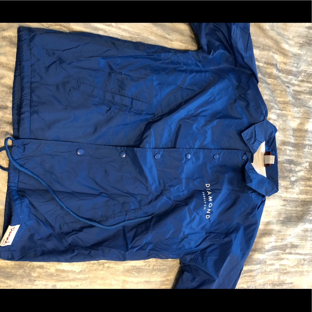 Diamond Supply Blue Lightweight Collared Bomber